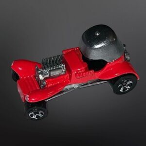 Vintage 1969 Hot Wheels Red Baron Car Rat Rod Roadster Helmet
